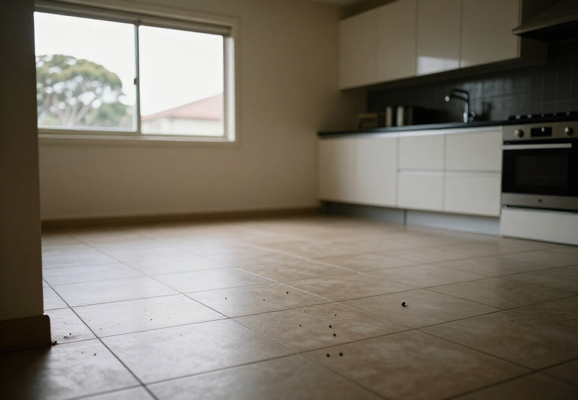 Empty, clean garage in Avalon Beach after rat removal